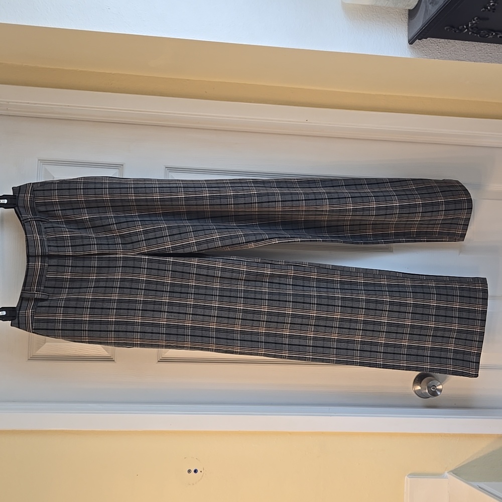 Express X Nigan Mirsalehi Plaid Trousers Women’s Size 6 Wide Leg Pants